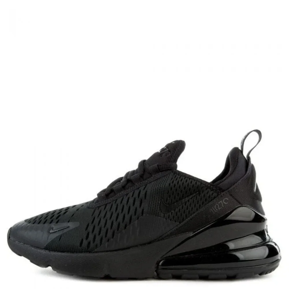 Nike Air Max 270 (GS) Triple Black Sneakers Shoes Size 4Y Womens 6 BQ5776 001